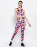 Chevron/Zig Zag, Printed Women Track Suit Multi